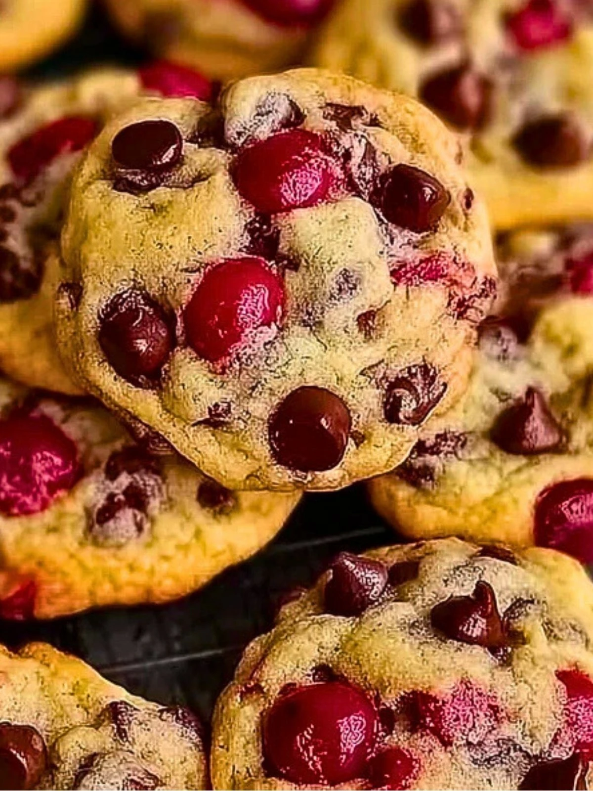 Maraschino Cherry Chocolate Chip Cookies (1)