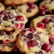 Maraschino Cherry Chocolate Chip Cookies