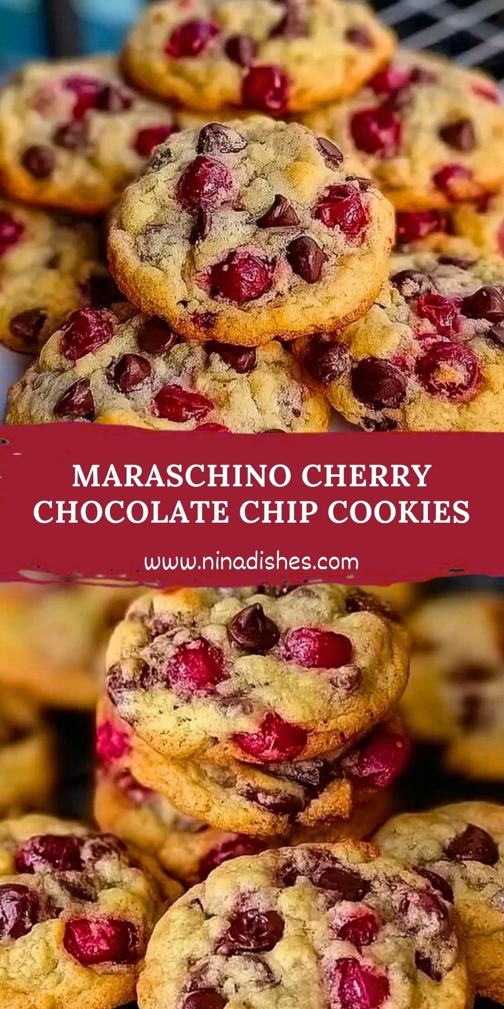 Maraschino Cherry Chocolate Chip Cookies (2)