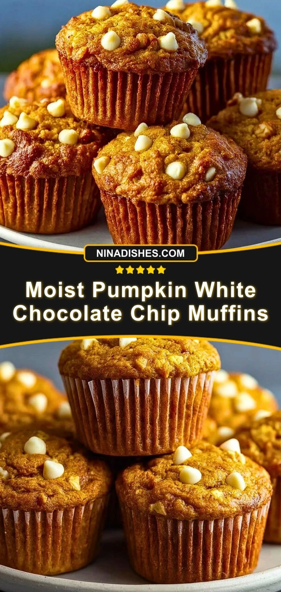 Moist Pumpkin White Chocolate Chip Muffins (3)