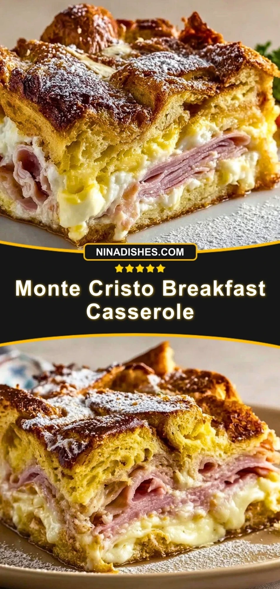 Monte Cristo Breakfast Casserole (3)