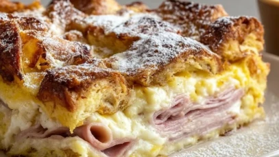 Monte Cristo Breakfast Casserole