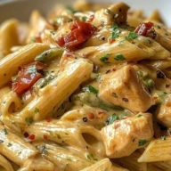 Creamy Rattlesnake Pasta with a Spicy Kick