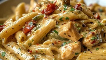 Creamy Rattlesnake Pasta with a Spicy Kick