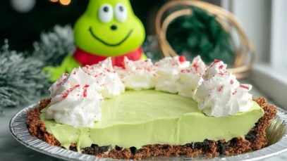 No Bake Grinch Pie