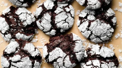 Double Chocolate Crinkle Cookies (3)