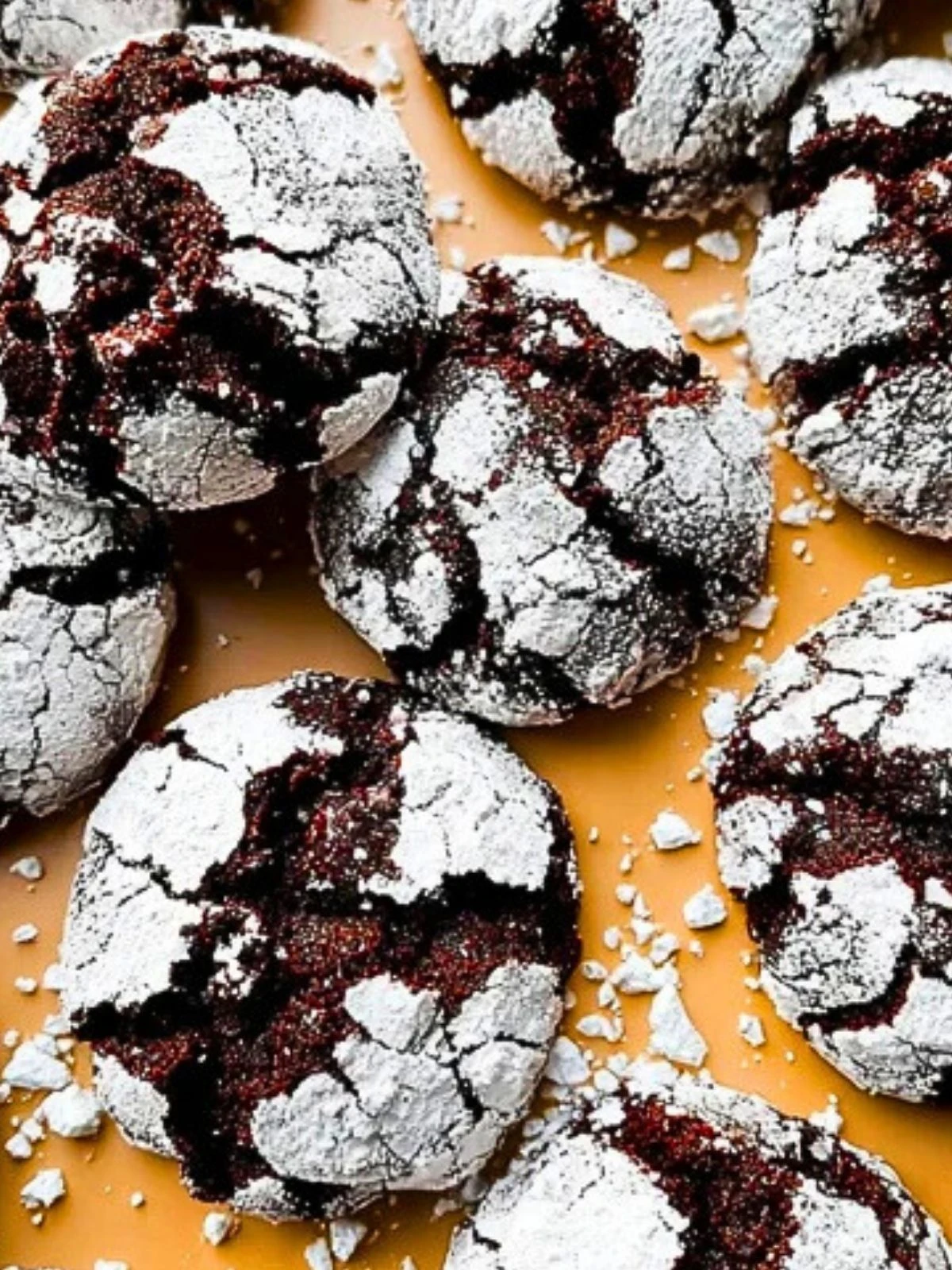 Double Chocolate Crinkle Cookies (4)