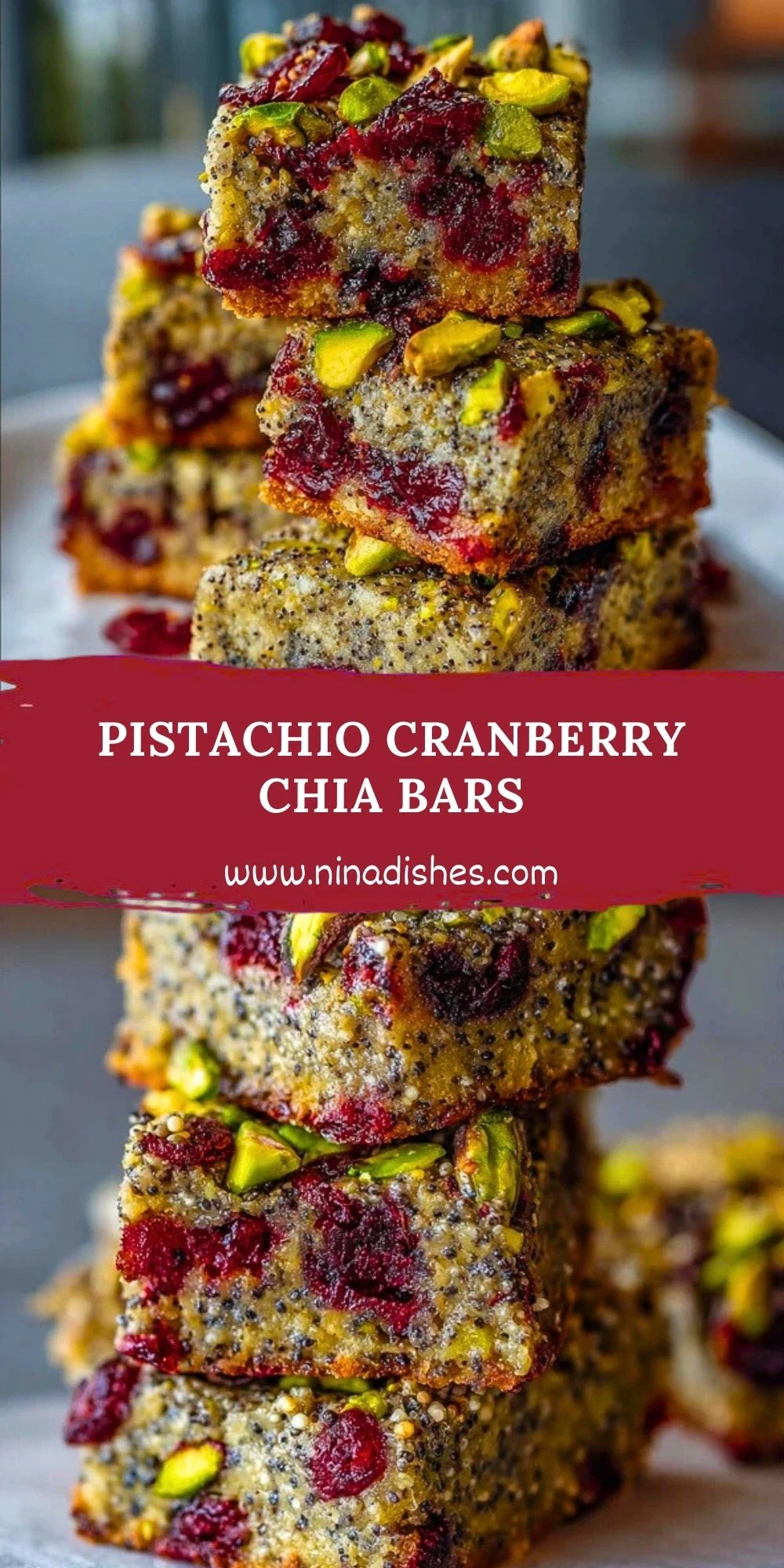 Pistachio Cranberry Chia Bars (2)