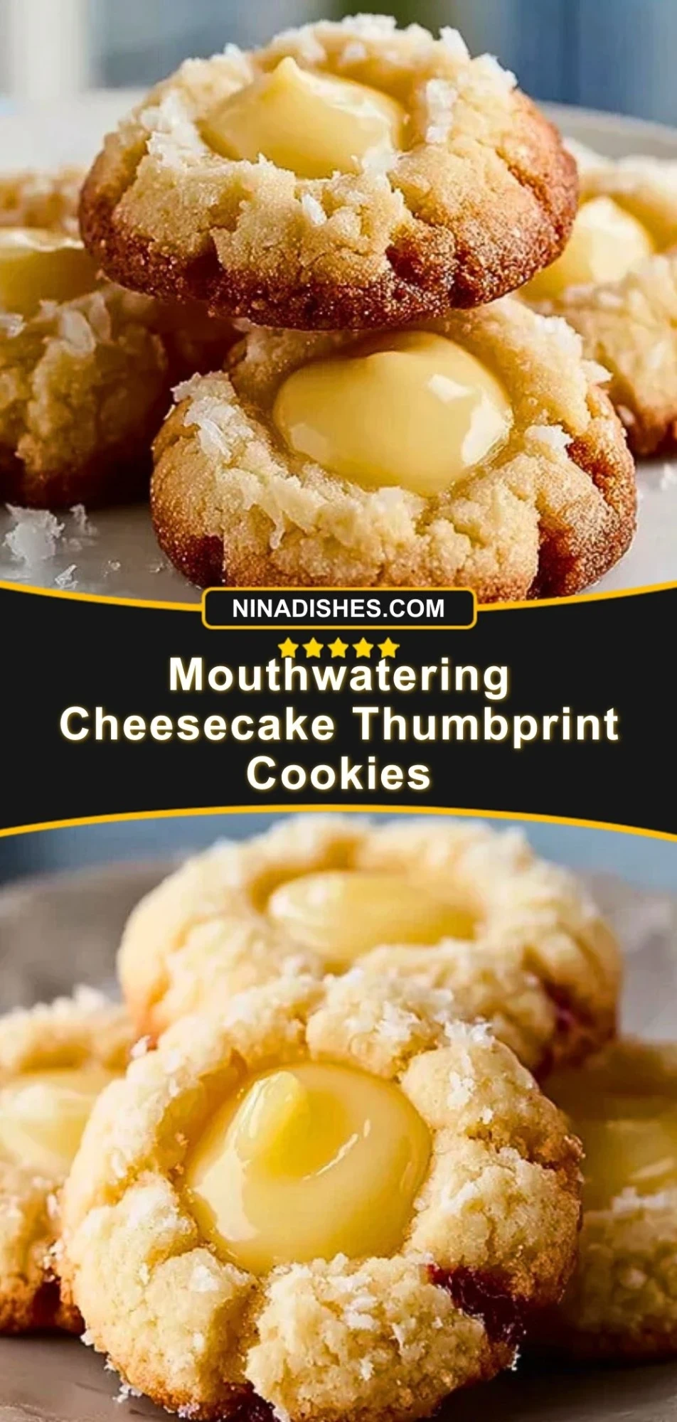Mouthwatering Cheesecake Thumbprint Cookies (3)
