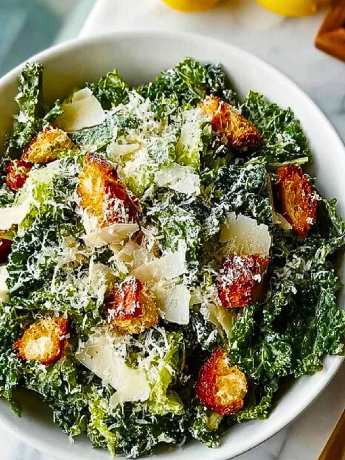 Easy 15-Minute Kale Caesar Salad (1)