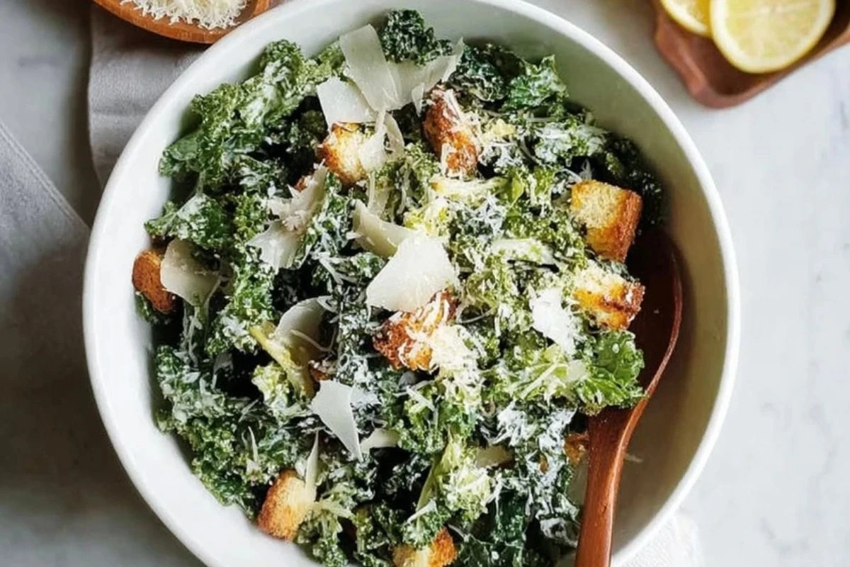Easy 15-Minute Kale Caesar Salad