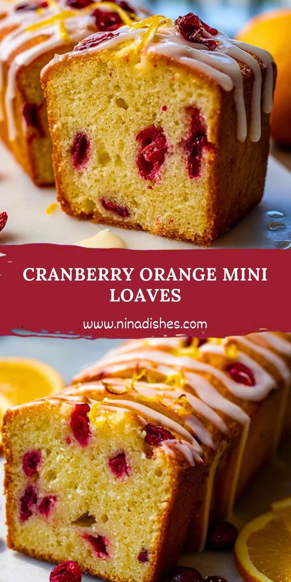 Cranberry Orange Mini Loaves (2)