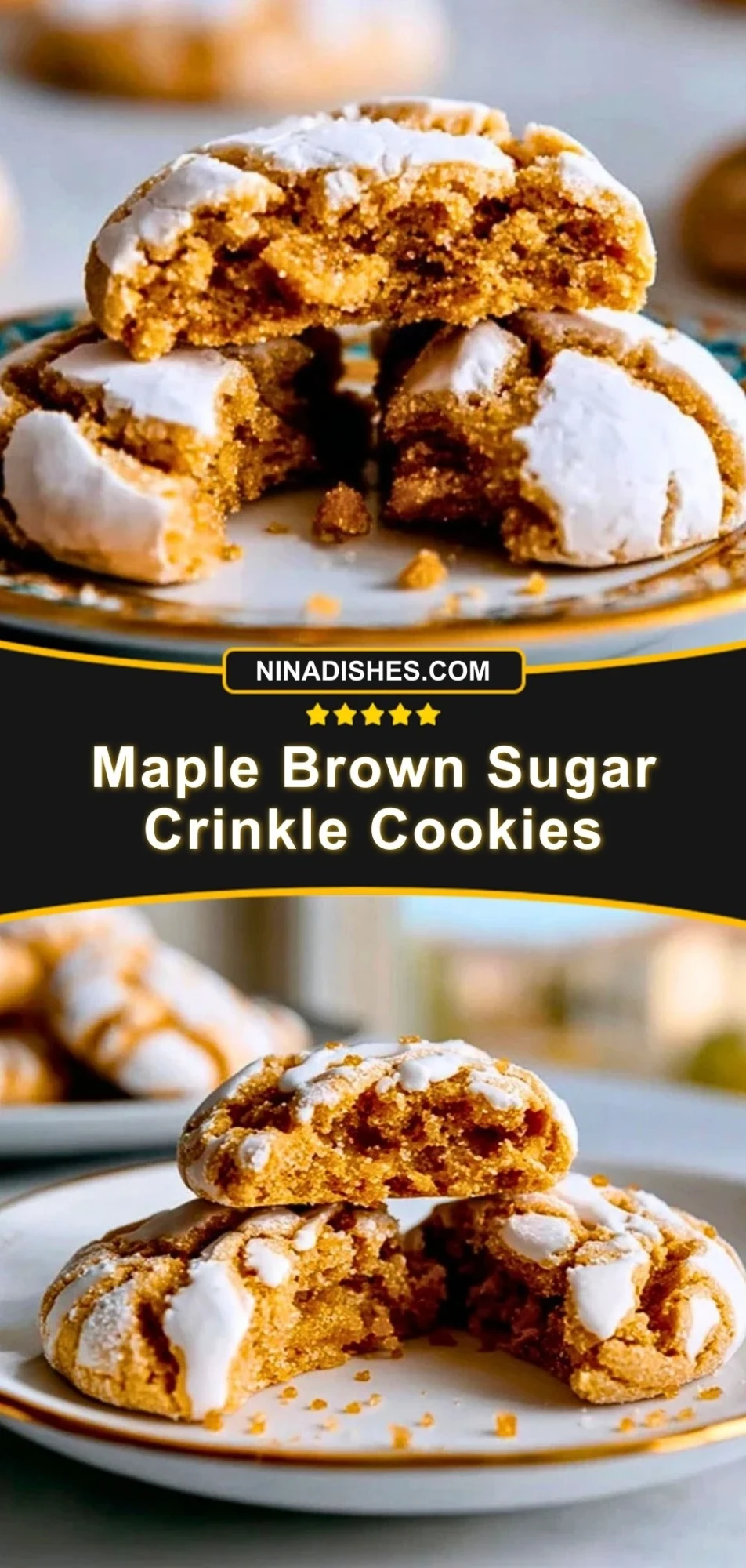 Maple Brown Sugar Crinkle Cookies (3)