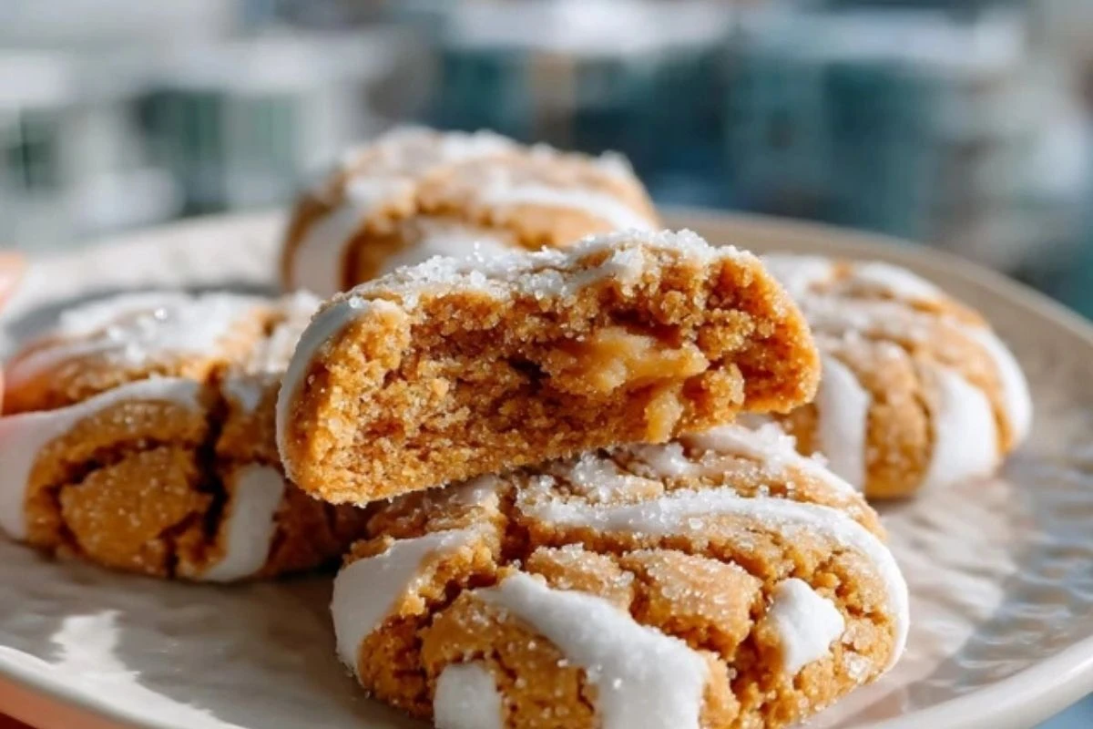 Maple Brown Sugar Crinkle Cookies