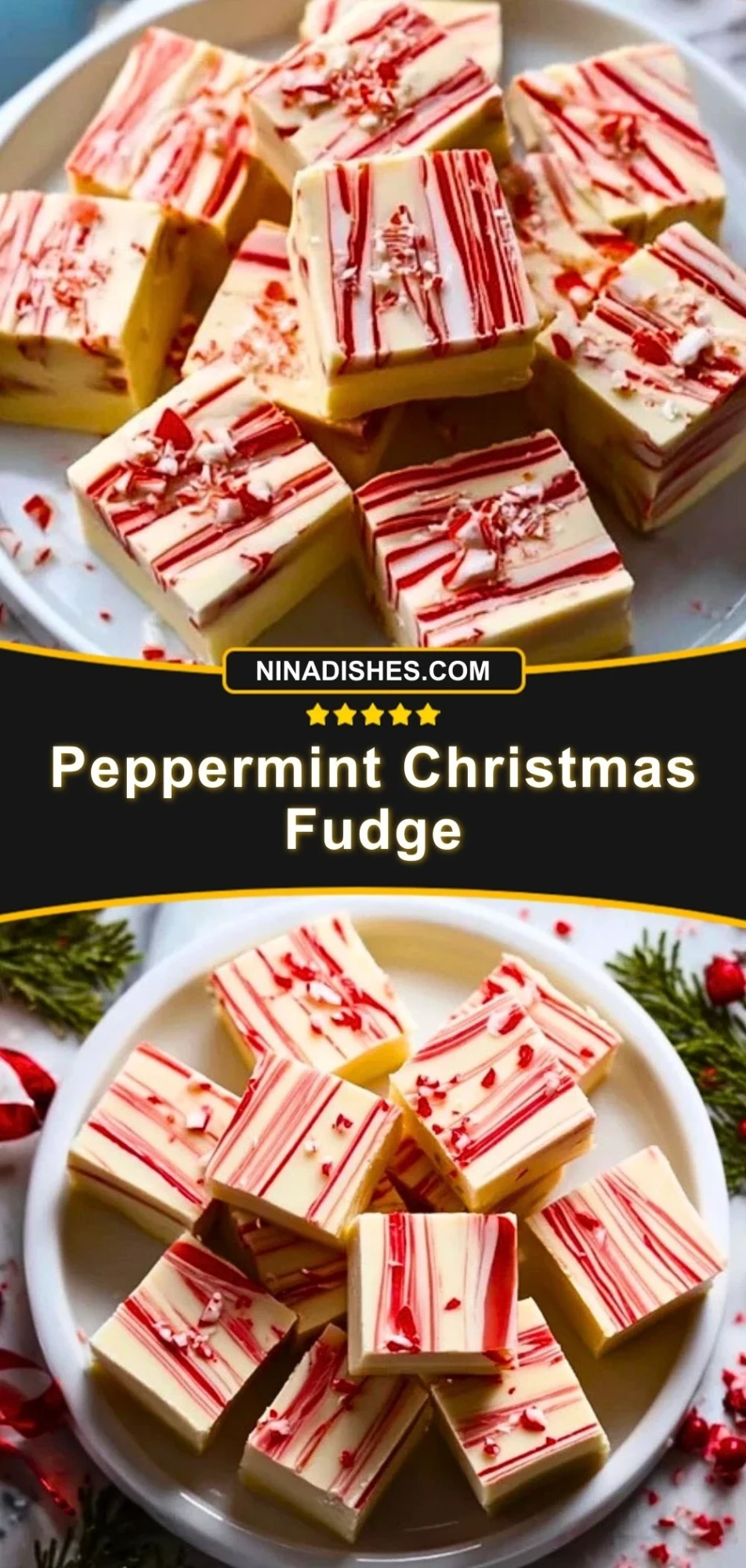 Peppermint Christmas Fudge (3)