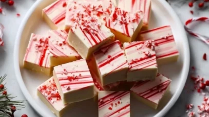 Peppermint Christmas Fudge