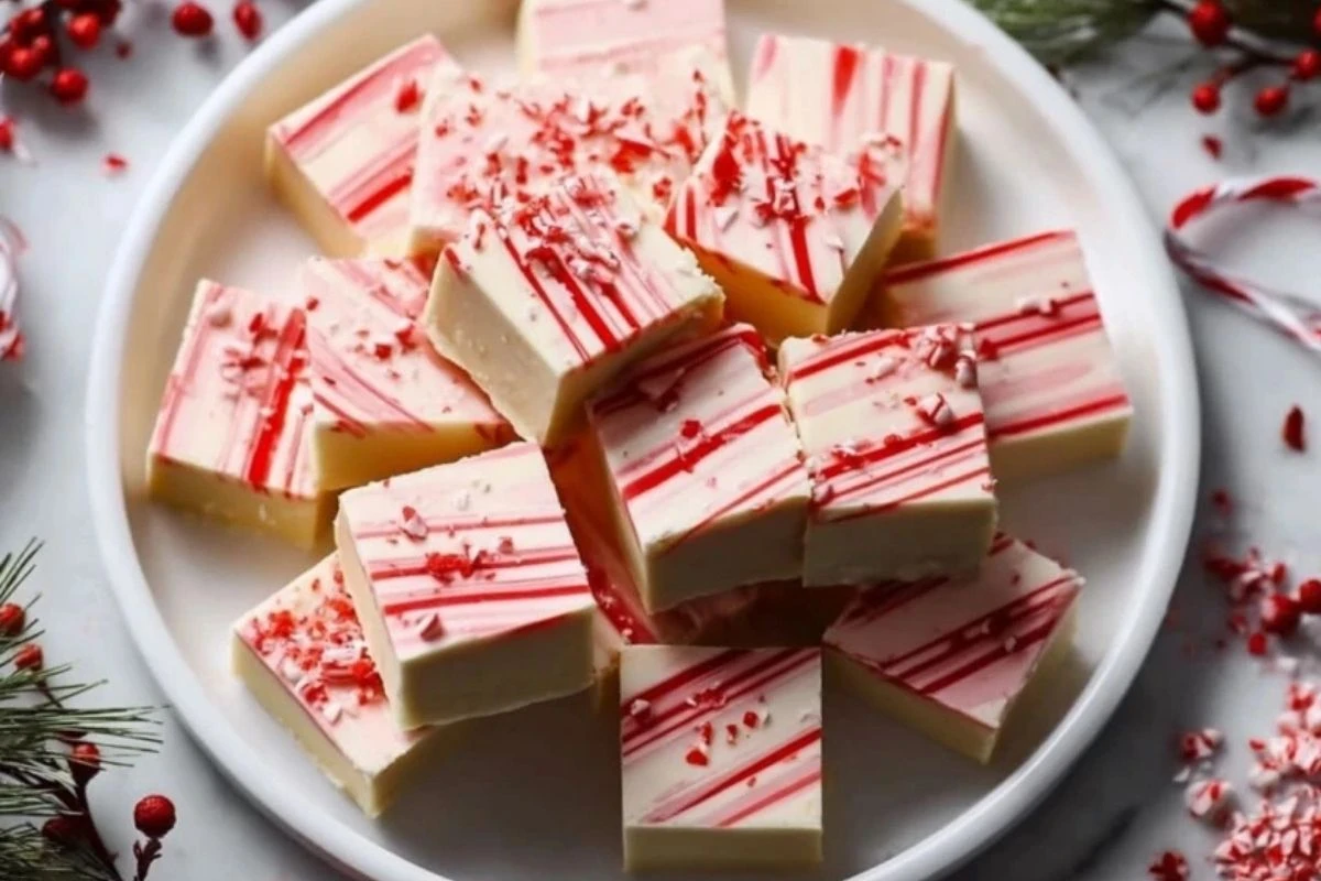 Peppermint Christmas Fudge