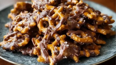 No-Bake Peanut Butter Pretzel Clusters