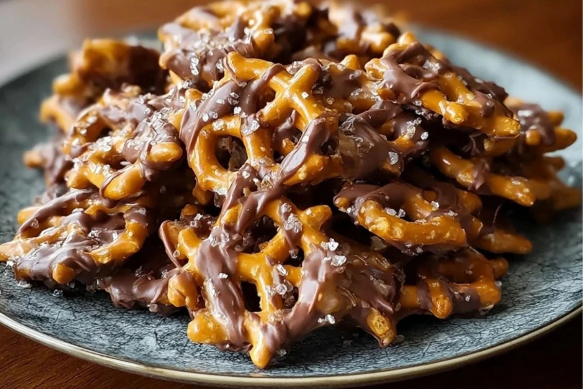 No-Bake Peanut Butter Pretzel Clusters