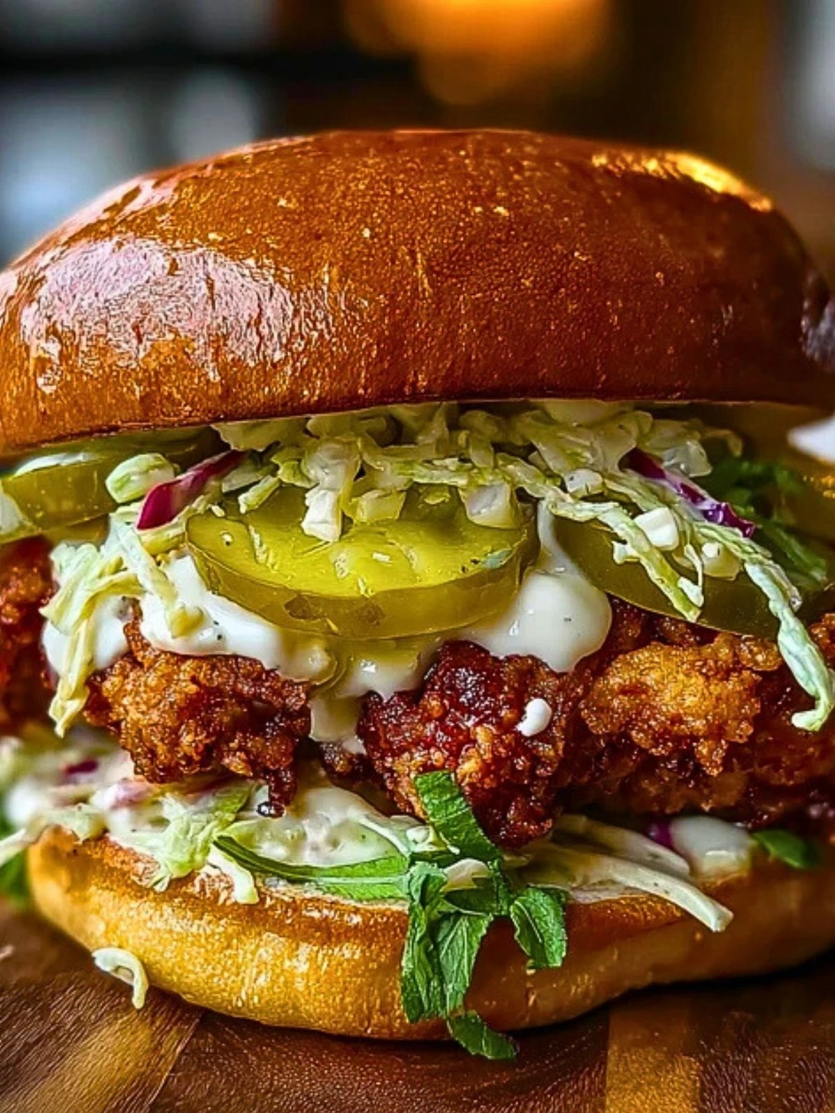 Pickle Brined Fried Chicken Sandwich (1)