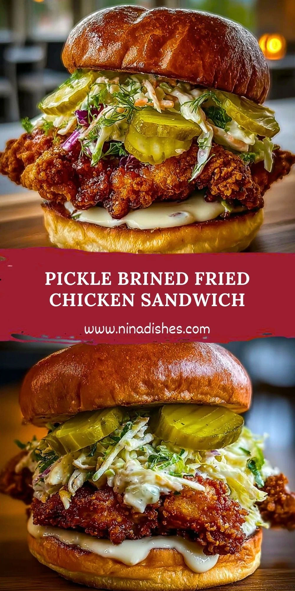 Pickle Brined Fried Chicken Sandwich (2)