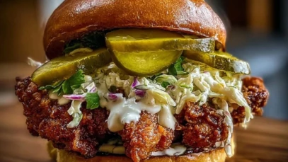 Pickle Brined Fried Chicken Sandwich