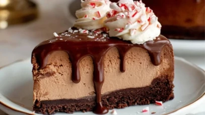 Peppermint Mocha Cheesecake