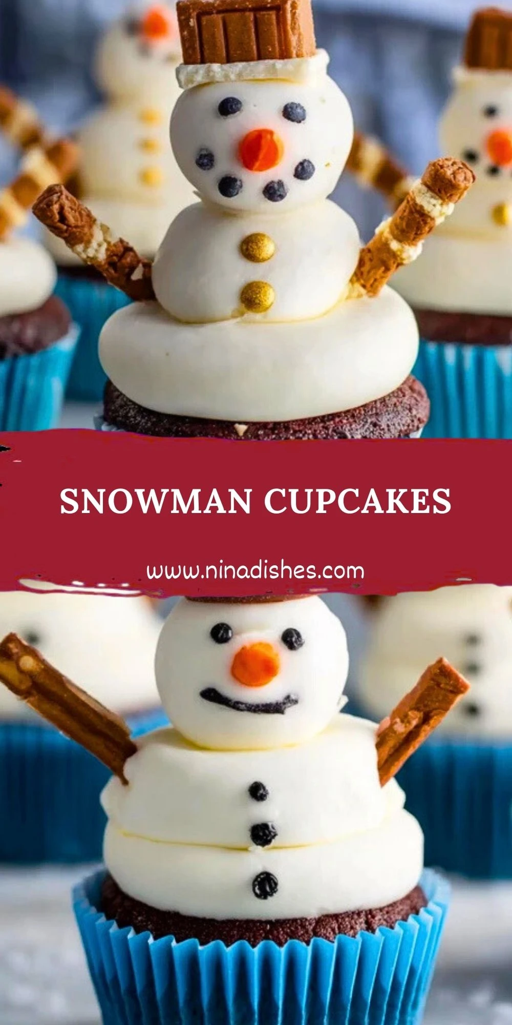 Snowman Cupcakes (2)