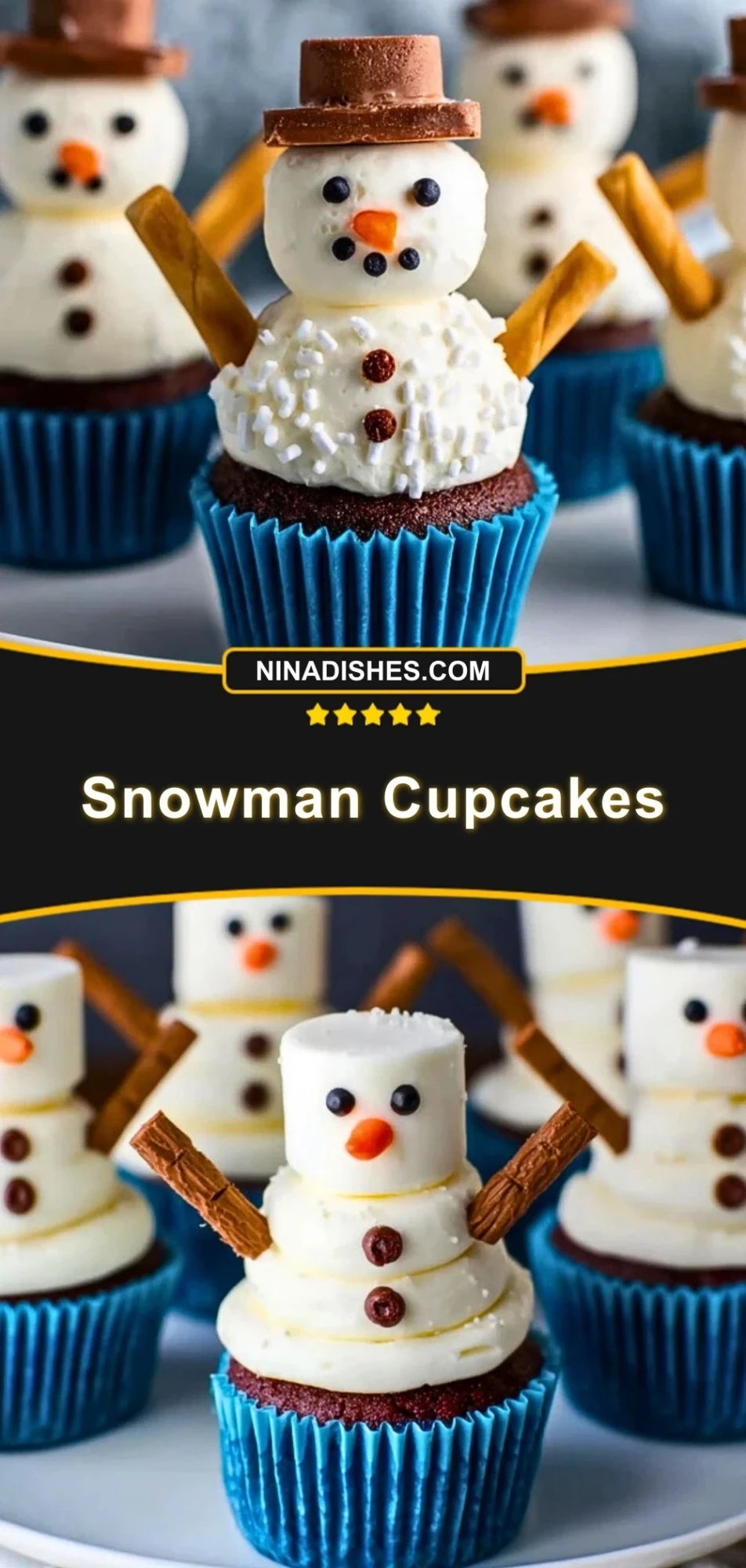 Snowman Cupcakes (3)