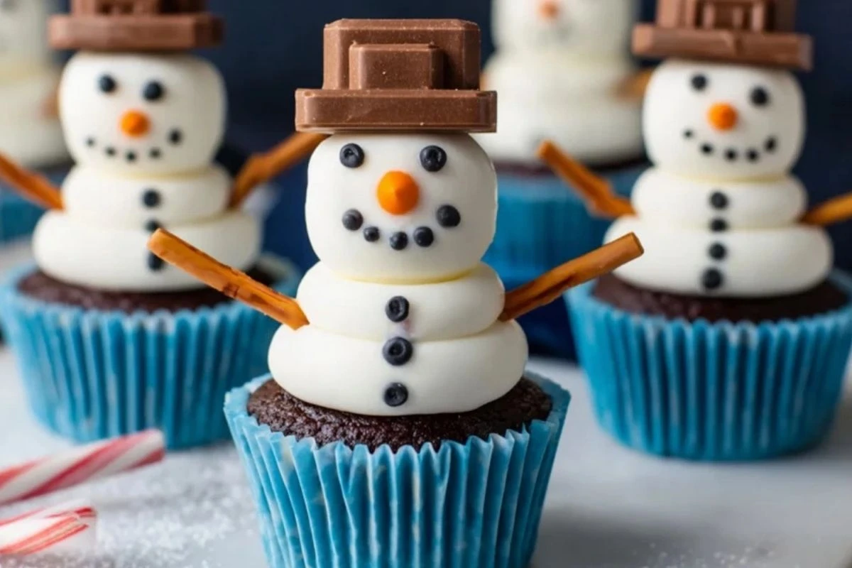 Snowman Cupcakes