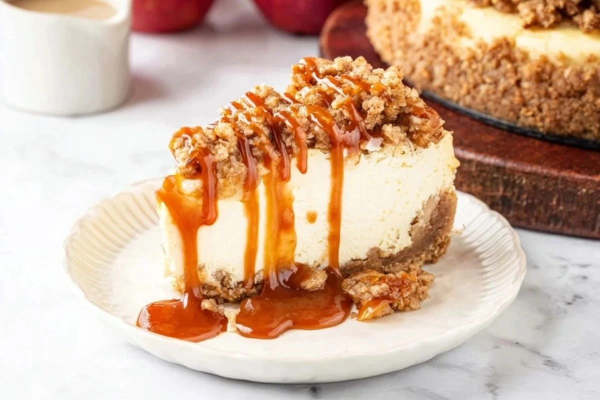 Apple Crisp Cheesecake