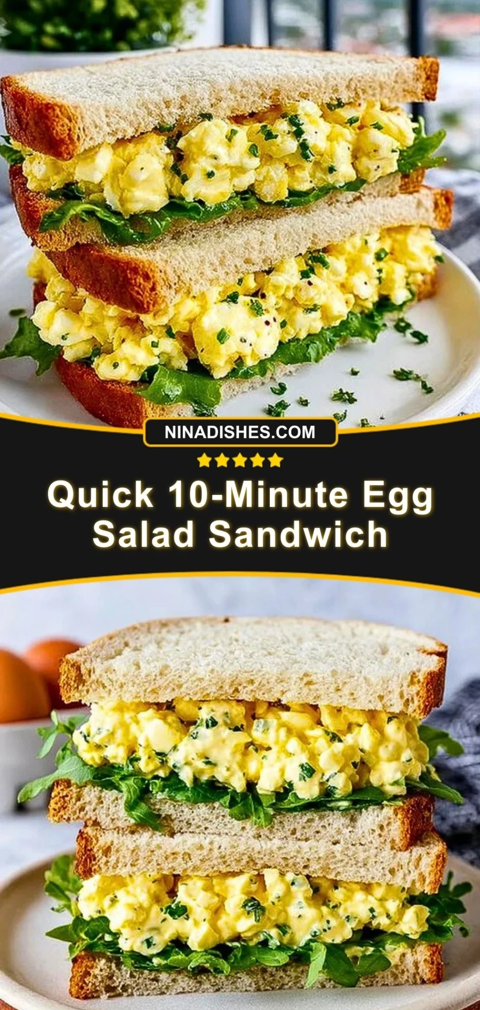 Quick 10-Minute Egg Salad Sandwich (3)