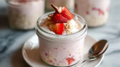Strawberry Cheesecake Overnight Oats