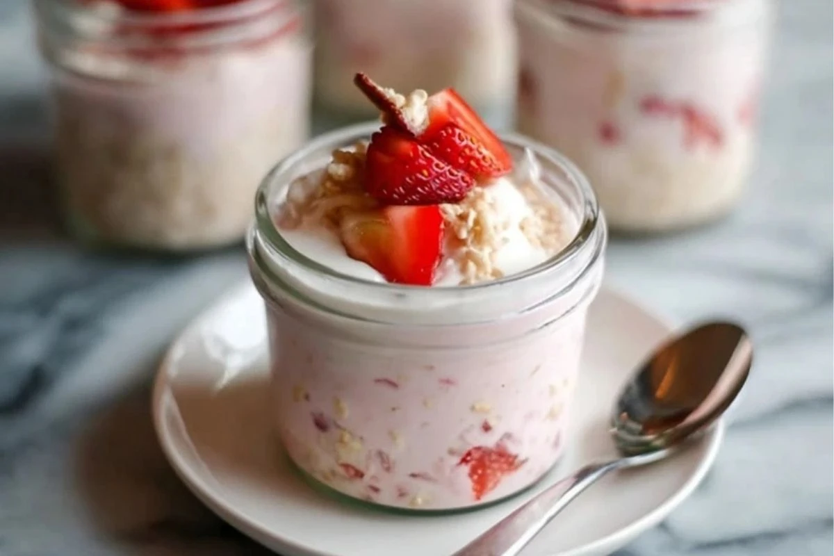 Strawberry Cheesecake Overnight Oats