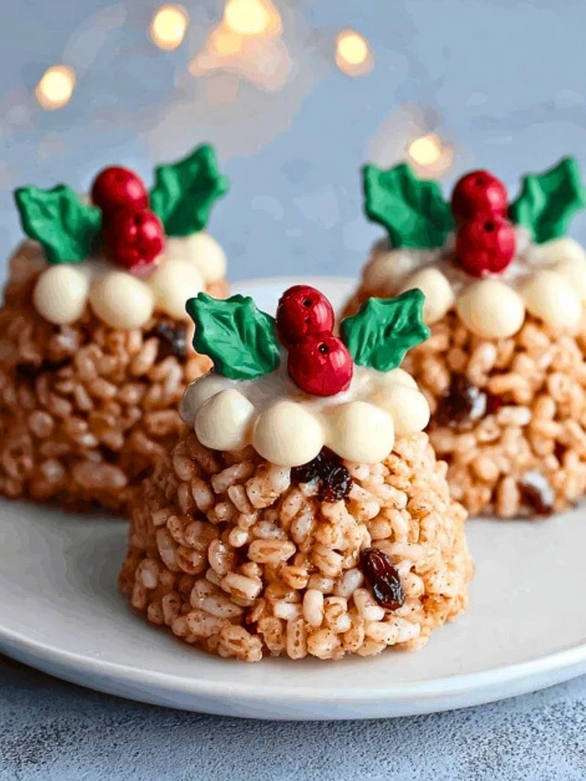 No-Bake Rice Krispie Christmas Puddings (1)