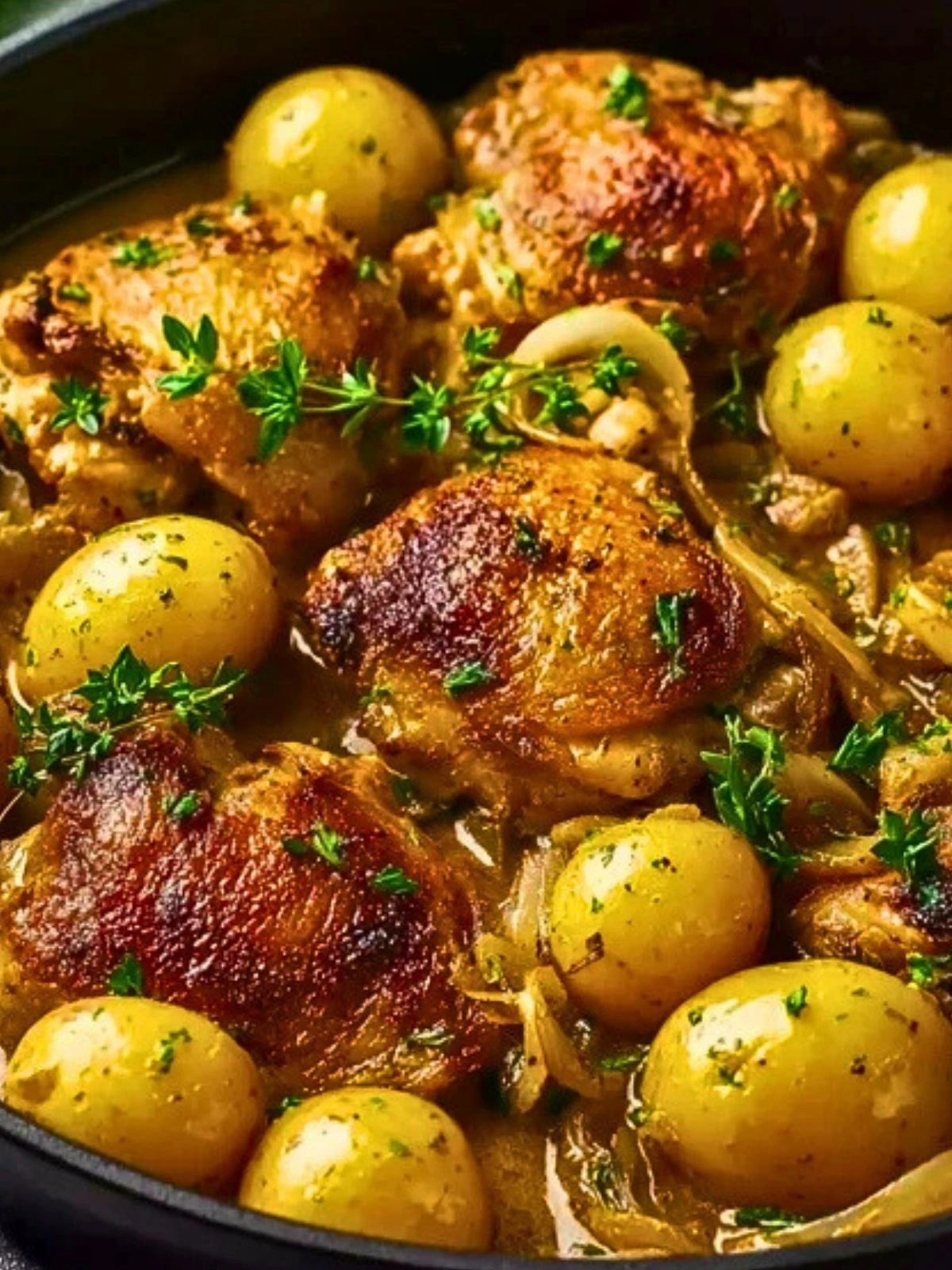 One Pan Chicken and Potatoes with Gravy (1)