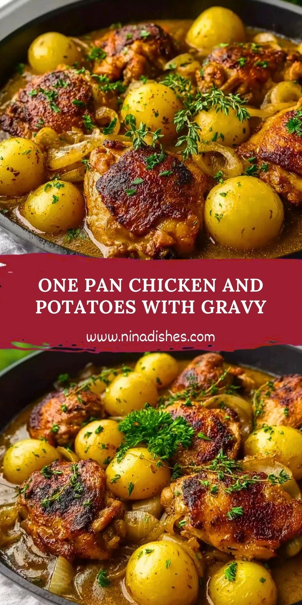 One Pan Chicken and Potatoes with Gravy (2)