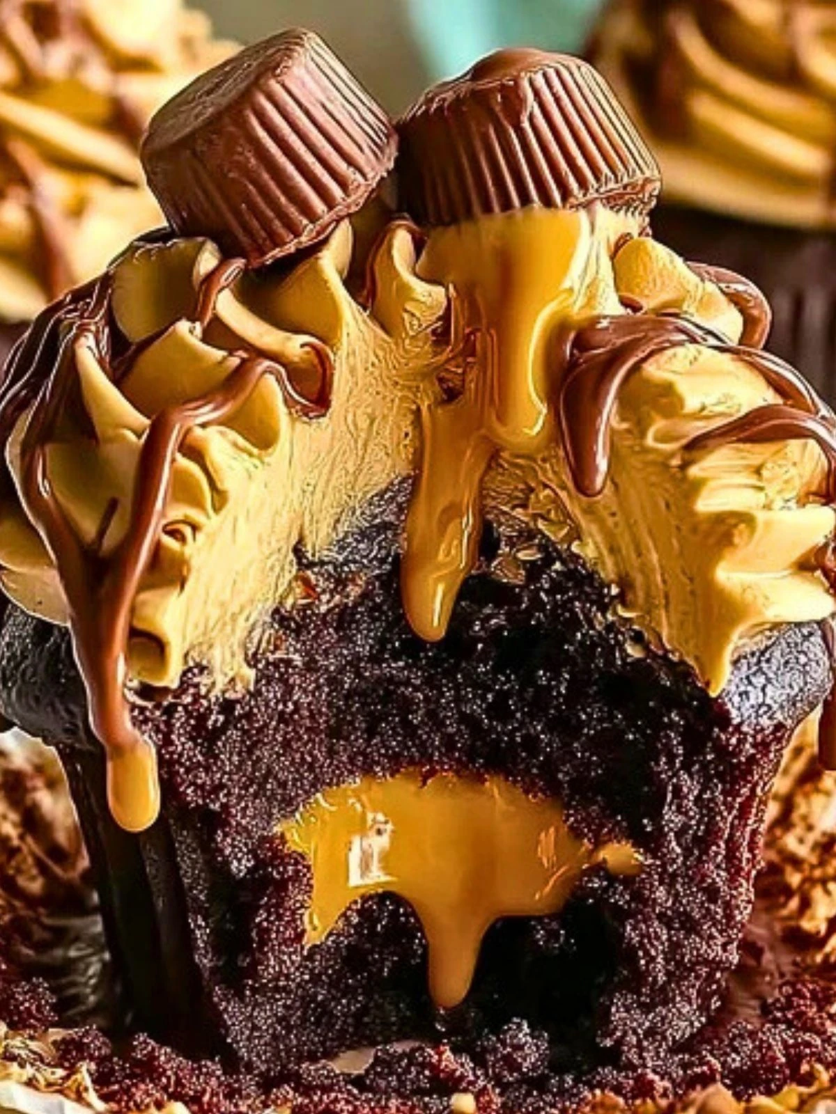 Peanut Butter Chocolate Cupcakes (1)