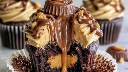 Peanut Butter Chocolate Cupcakes