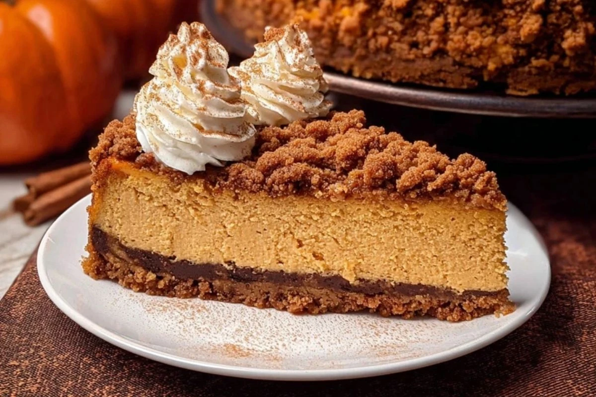 Pumpkin Streusel Cheesecake