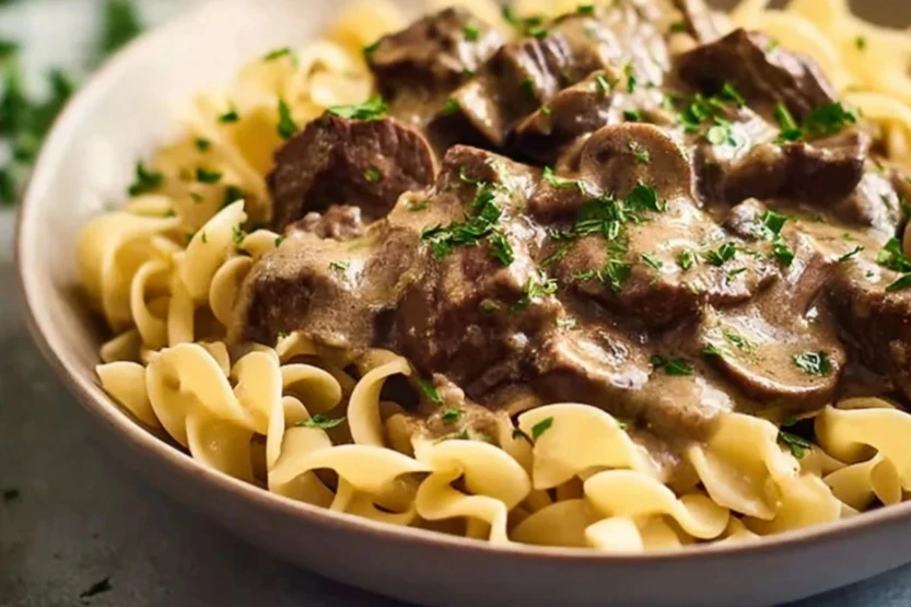 Quick Instant Pot Beef Stroganoff