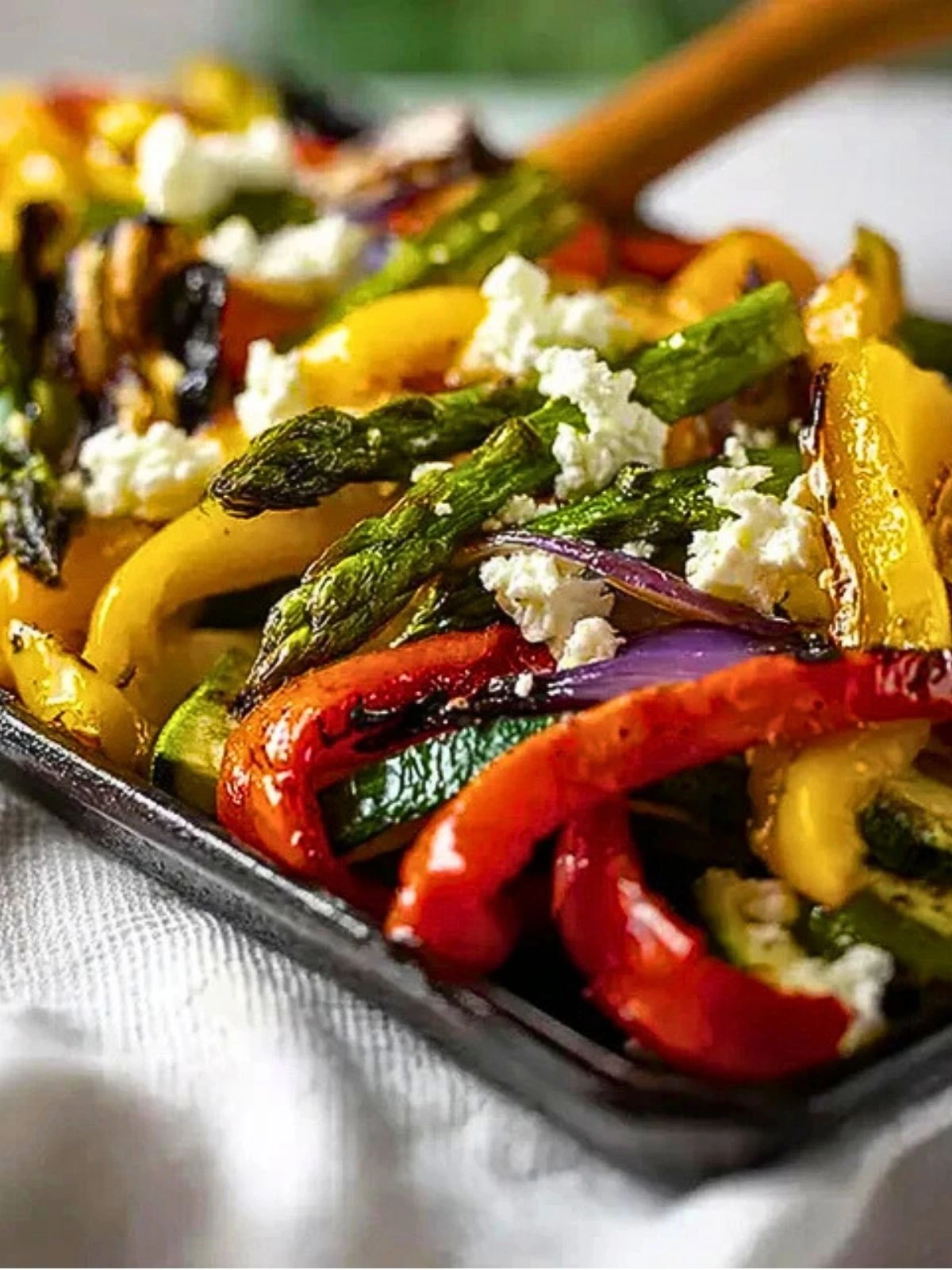 Quick Roasted Vegetables With Goat Cheese (1)