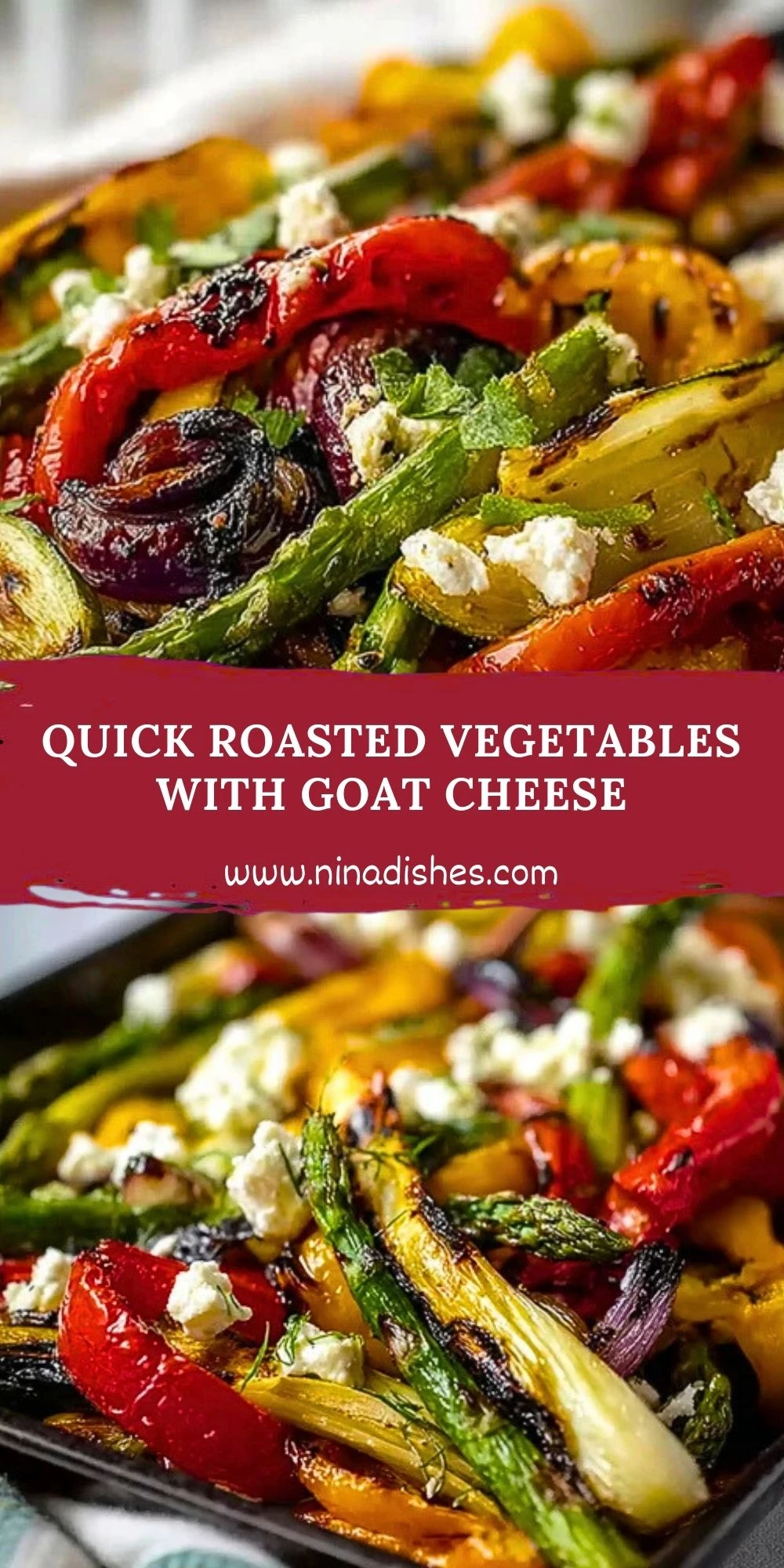 Quick Roasted Vegetables With Goat Cheese (2)