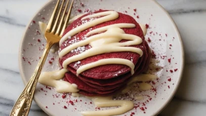 Red Velvet Pancakes