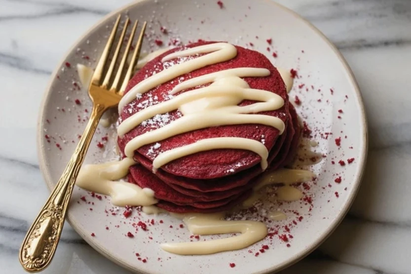 Red Velvet Pancakes