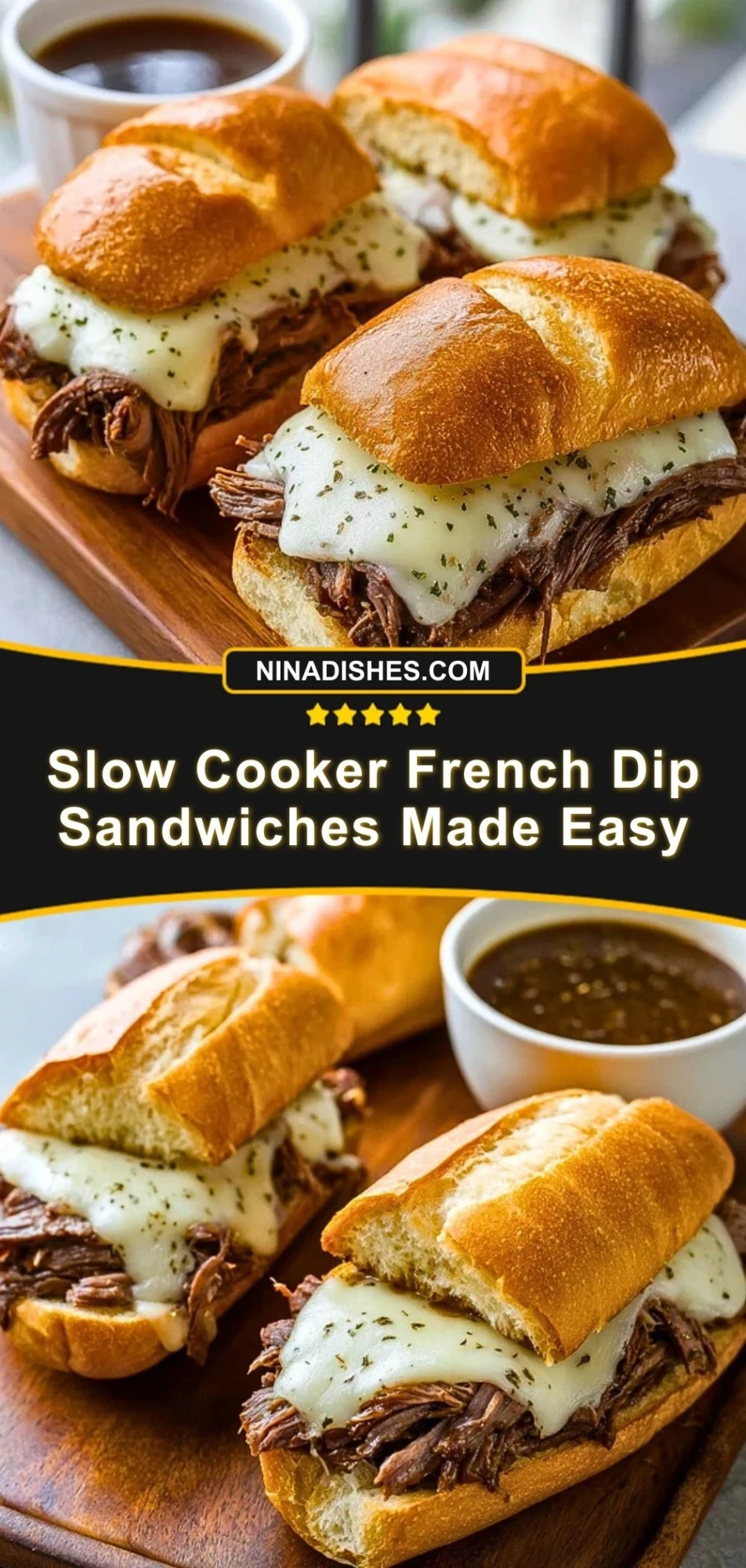 Slow Cooker French Dip Sandwiches Made Easy (3)