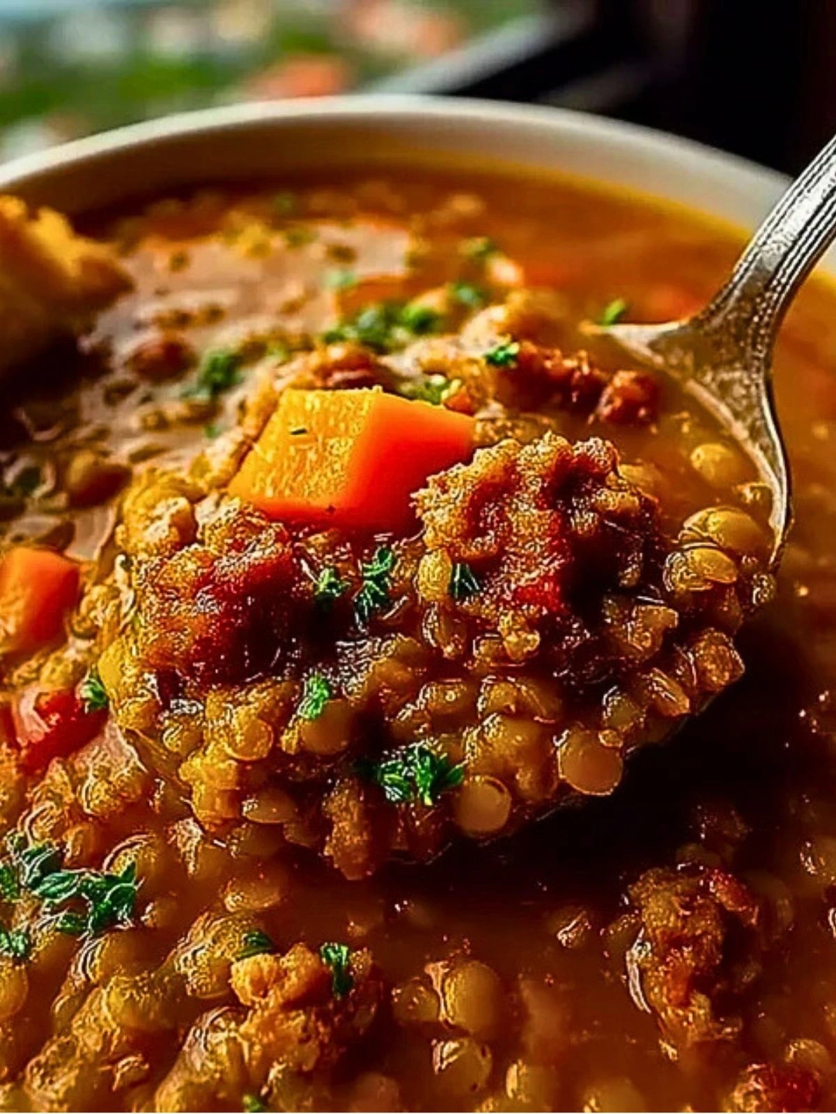 Slow Cooker Sausage Lentil Soup (1)