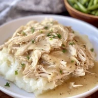 Slow Cooker Shredded Chicken and Gravy