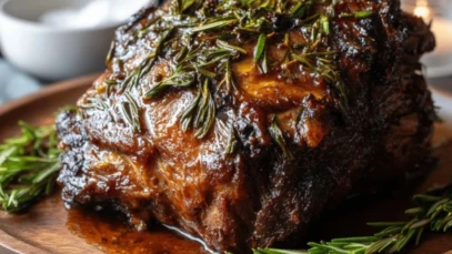 Slow-Roasted Rosemary Lamb Shoulder