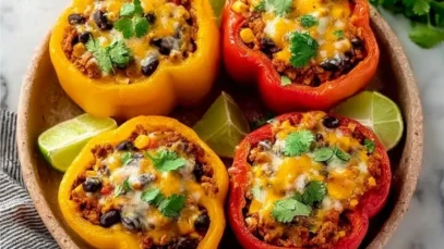 Best Mexican Ground Turkey Stuffed Peppers